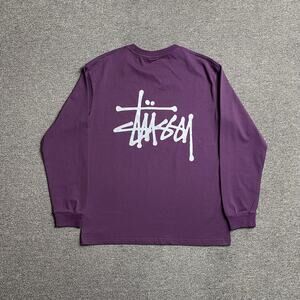 Stussy Long Sleeve T-Shirt in purple
